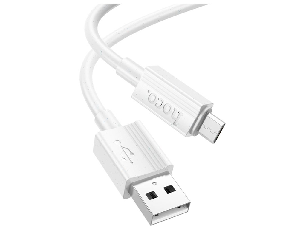 Кабель USB Hoco X107 мicro 2.4A Колір Бiлий