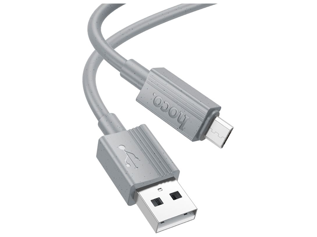 Кабель USB Hoco X107 мicro 2.4A Колір Сірий