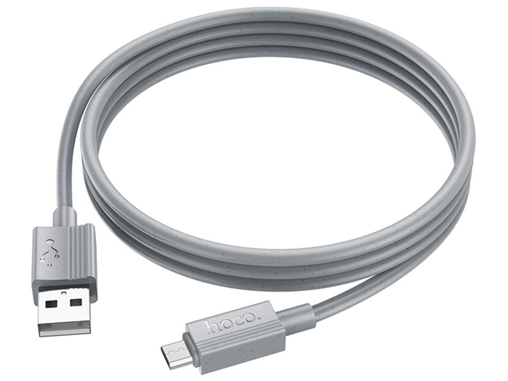 Кабель USB Hoco X107 мicro 2.4A Колір Сірий