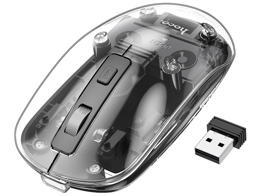 Беспроводная Мышь Hoco GM29 Mysterious dual-mode (2.4G+ Bluetooth) silent Цвет Черный