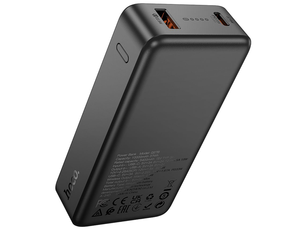 Power Bank Hoco Q27B Jewel 22.5W+PD20W with watch charger 10000mAh Цвет Черный