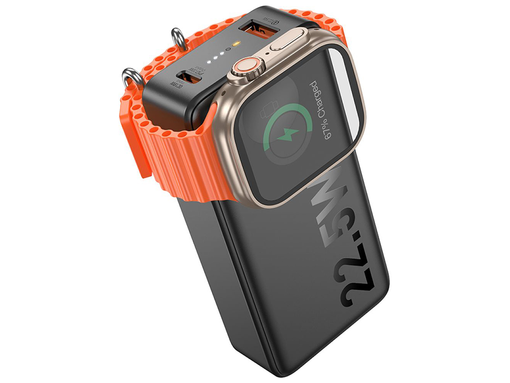 Power Bank Hoco Q27B Jewel 22.5W+PD20W with watch charger 10000mAh Цвет Черный