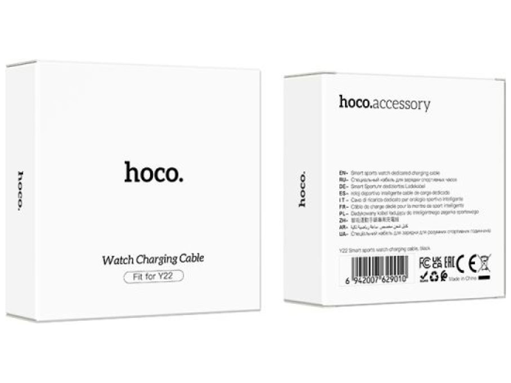 Кабель зарядки для годинників Hoco Y22 Колір Черний