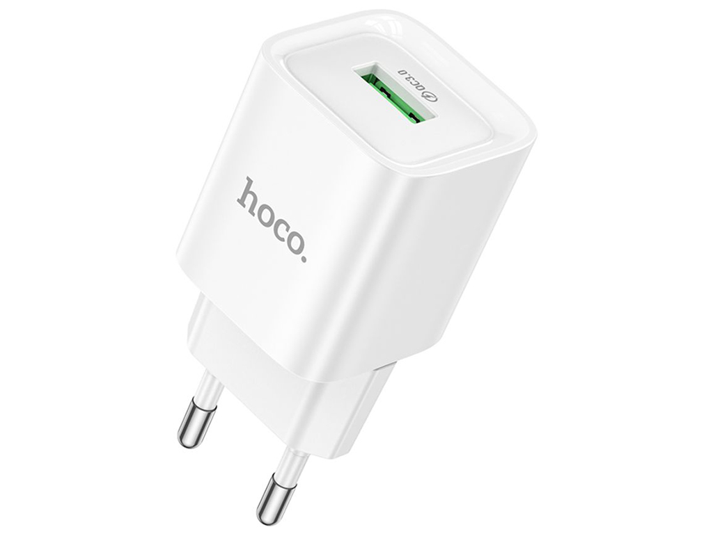 Сетевое зарядное устройство Hoco C145A 1USB QC 18W, цвет белый