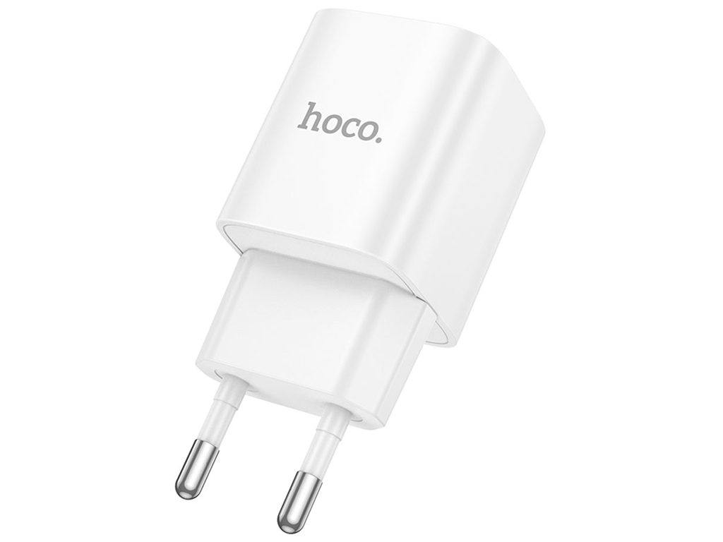 Сетевое зарядное устройство Hoco C147A 1USB-C/1USB PD/QC 20W, цвет белый