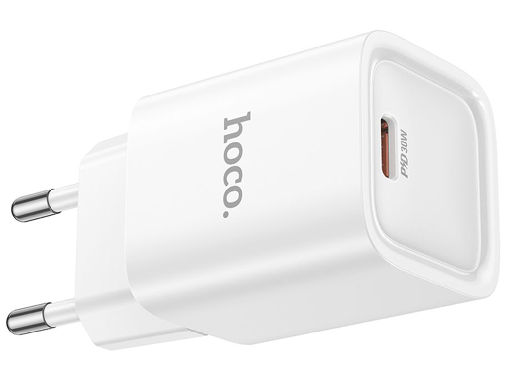 Сетевое зарядное устройство Hoco C148A 1USB-C PD/QC 30W, цвет белый