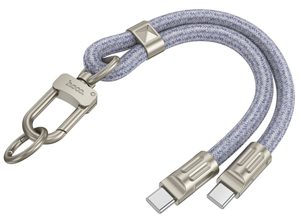 Кабель USB Hoco GH5 Type-C to Type-C 60W 0.22m Колір Синiй