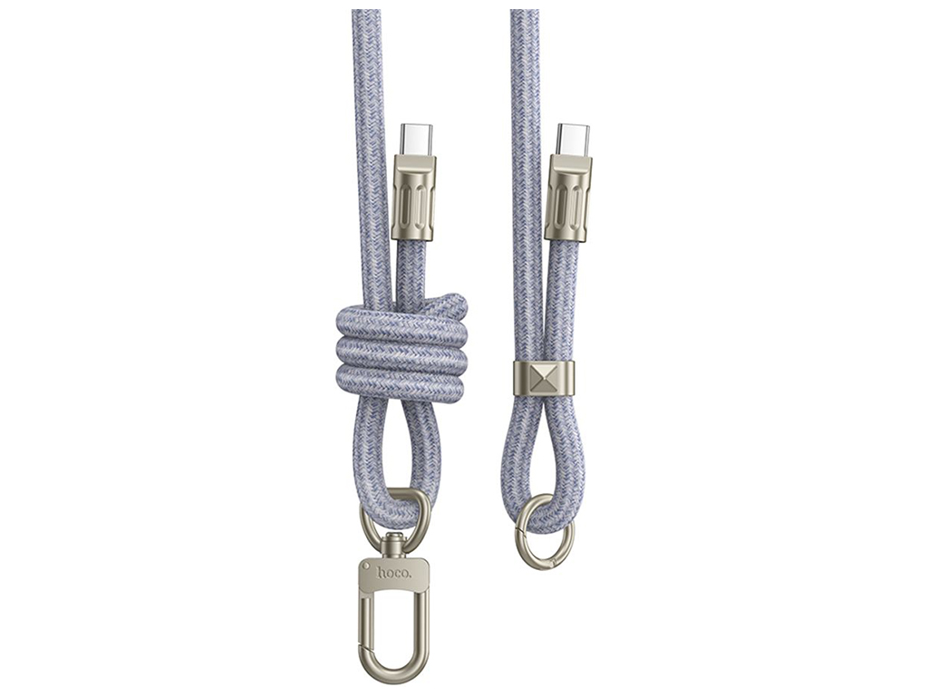 Кабель USB Hoco GH7 Type-C to Type-C 60W 1.8м Колір Синiй