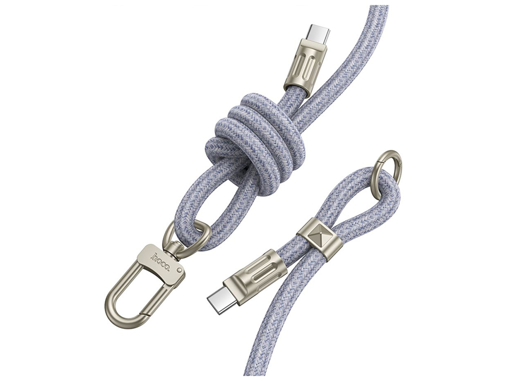 Кабель USB Hoco GH7 Type-C to Type-C 60W 1.8м Колір Синiй