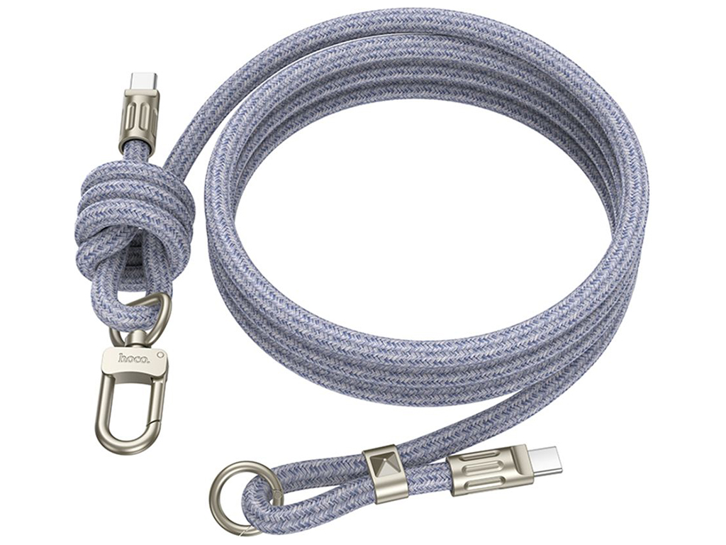 Кабель USB Hoco GH7 Type-C to Type-C 60W 1.8м Колір Синiй
