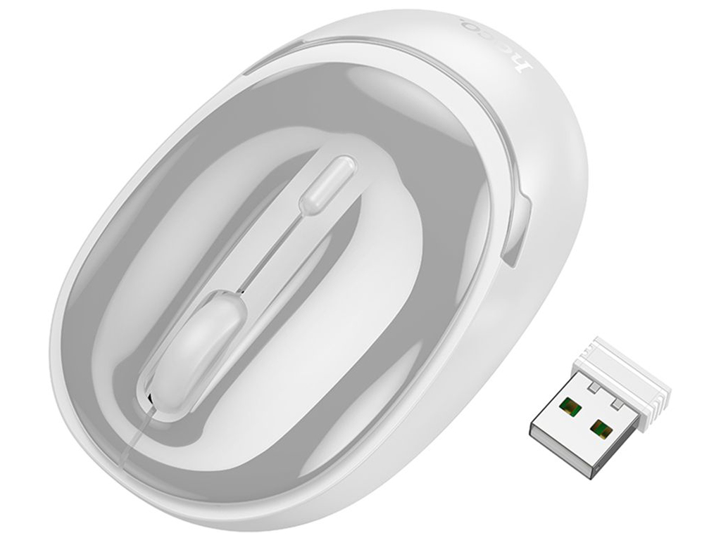 Беспроводная Мышь Hoco GM34 Nuevo dual mode (2.4G + Bluetooth (3.0+5.2)) Цвет Белый