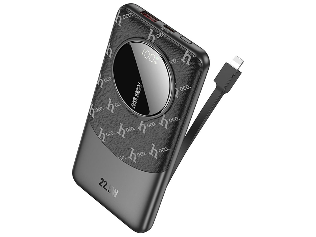 Power Bank Hoco Q29 Nobility 22.5W+PD20W with cable(iP) 10000mAh Цвет Черный