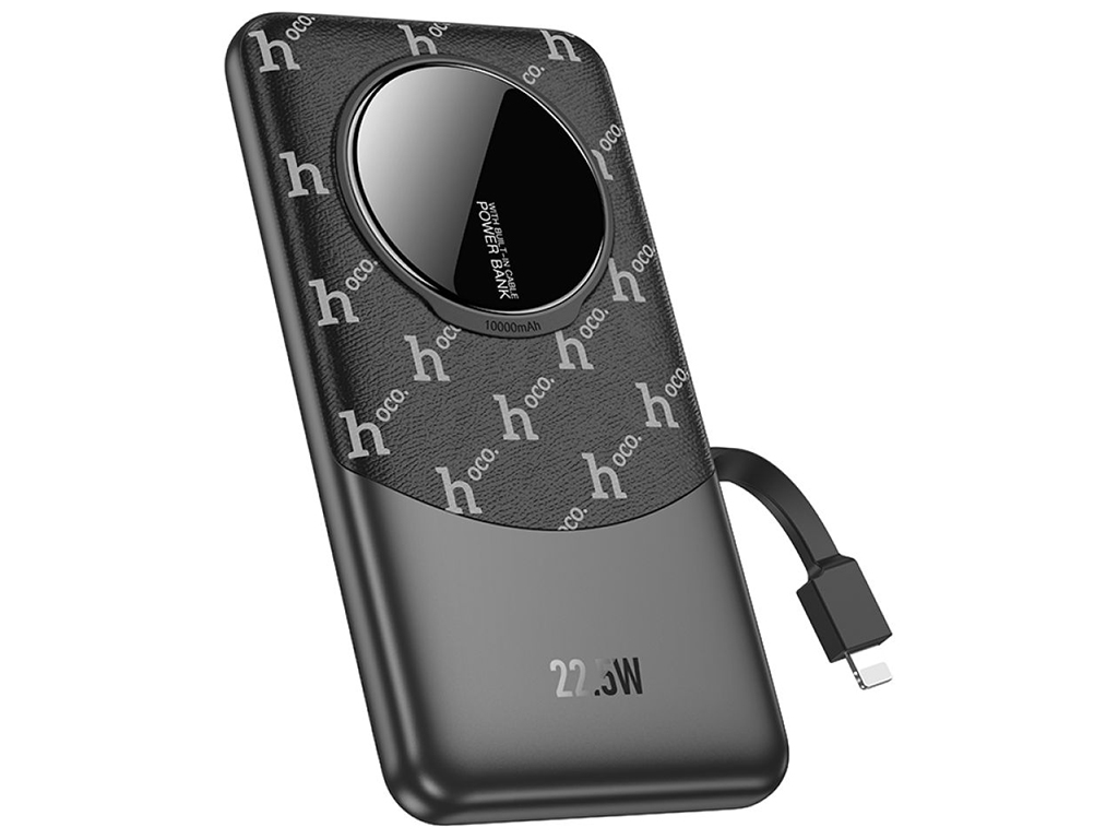 Power Bank Hoco Q29 Nobility 22.5W+PD20W with cable(iP) 10000mAh Цвет Черный