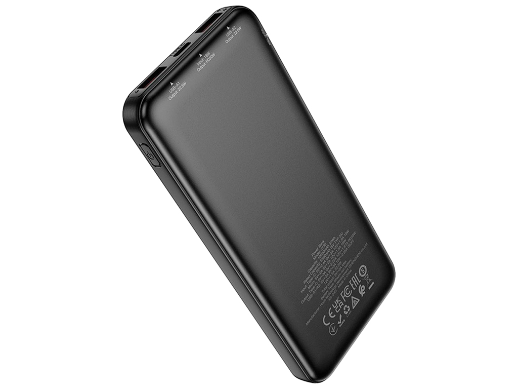 Универсальная мобильная батарея Power Bank Hoco J136 Sirui 22.5W+PD20W 10000mAh, цвет черный