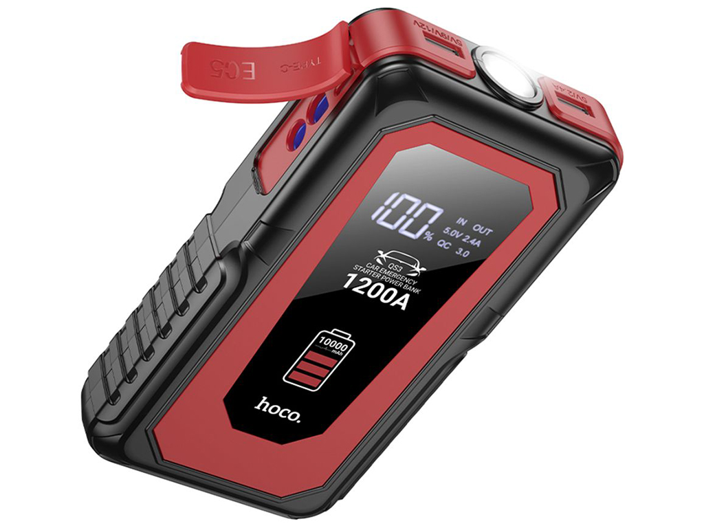 Універсальна мобільна батарея Hoco QS3 Jump Starter/Power Bank(10000mAh) 37Wh Колір Чорний