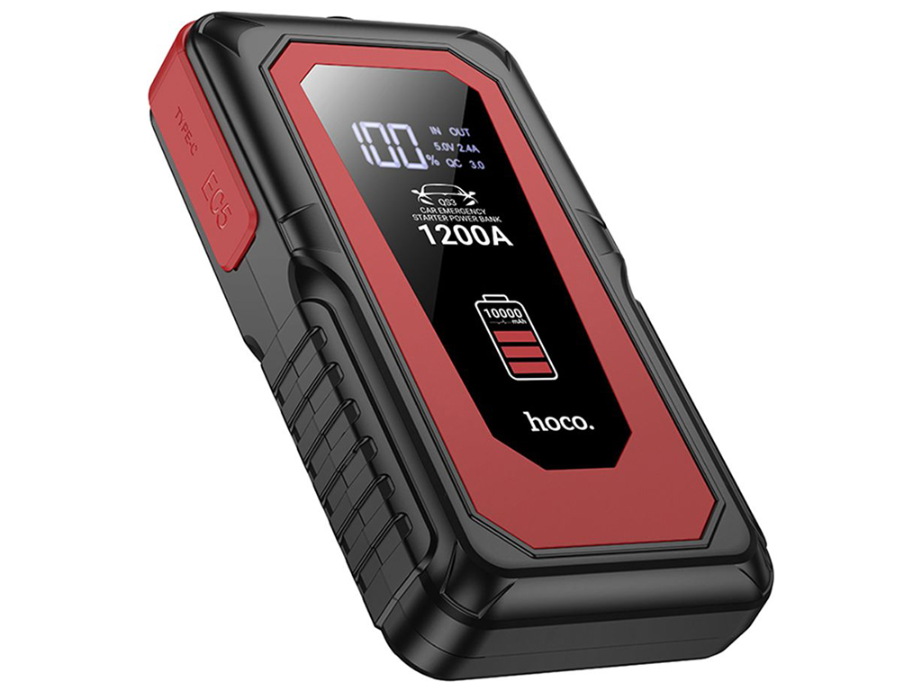 Універсальна мобільна батарея Hoco QS3 Jump Starter/Power Bank(10000mAh) 37Wh Колір Чорний