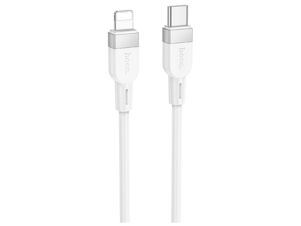 Кабель Hoco X109 Silicone Type-C to Lightning PD27W Колір Бiлий