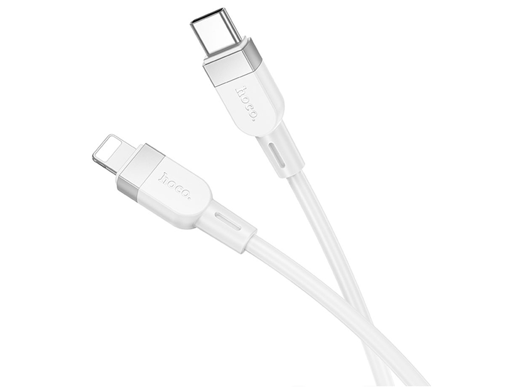 Кабель Hoco X109 Silicone Type-C to Lightning PD27W Колір Бiлий