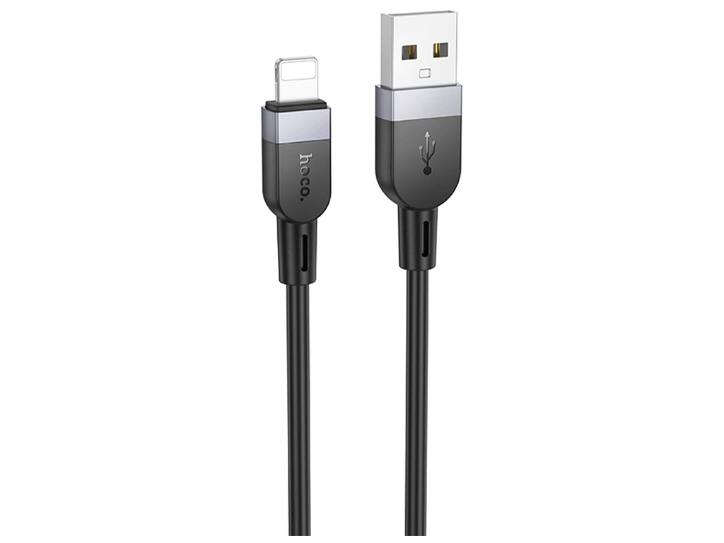 Кабель USB Hoco X109 Silicone Lightning 2.4A Цвет Черный