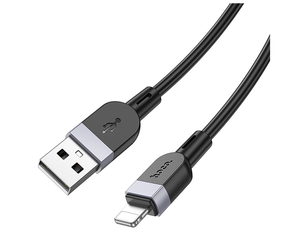 Кабель USB Hoco X109 Silicone Lightning 2.4A Цвет Черный