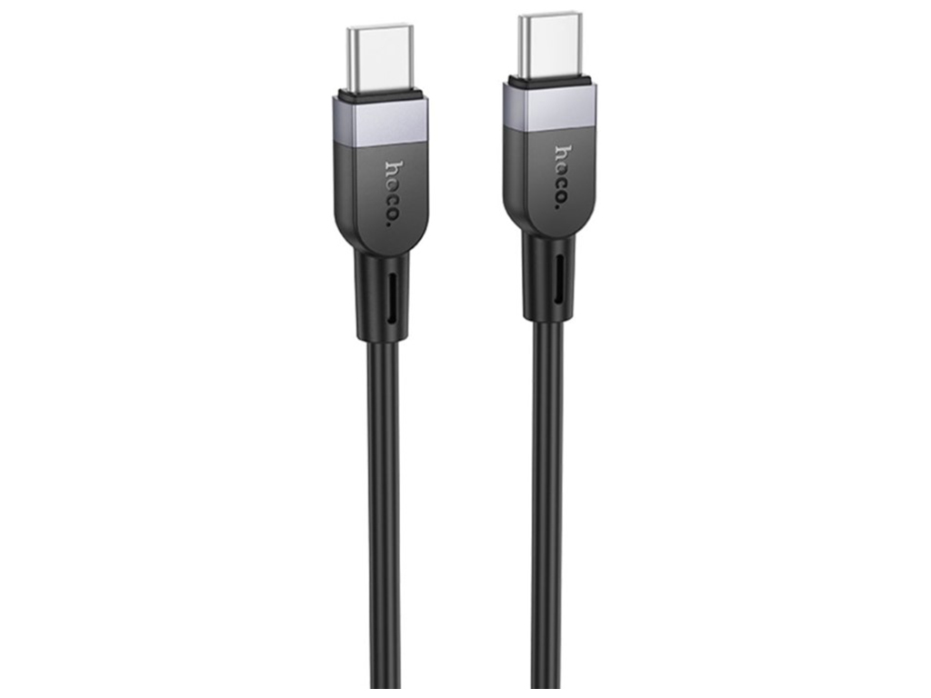 Кабель USB Hoco X109 Silicone Type-C to Type-C 60W Цвет Черный