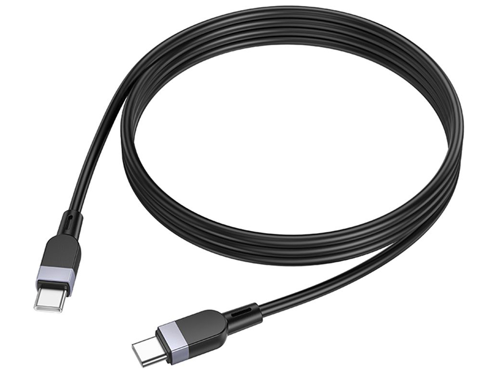 Кабель USB Hoco X109 Silicone Type-C to Type-C 60W Цвет Черный