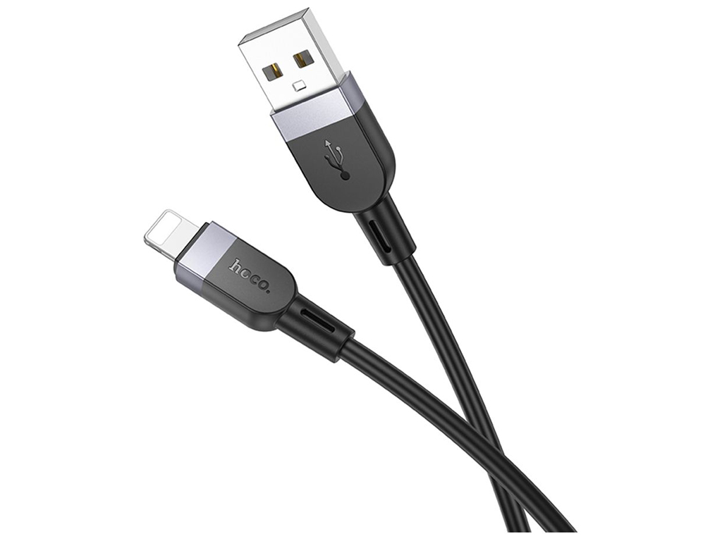 Кабель Hoco X109 Silicone Lightning 2.4A 2m Колір Чорний
