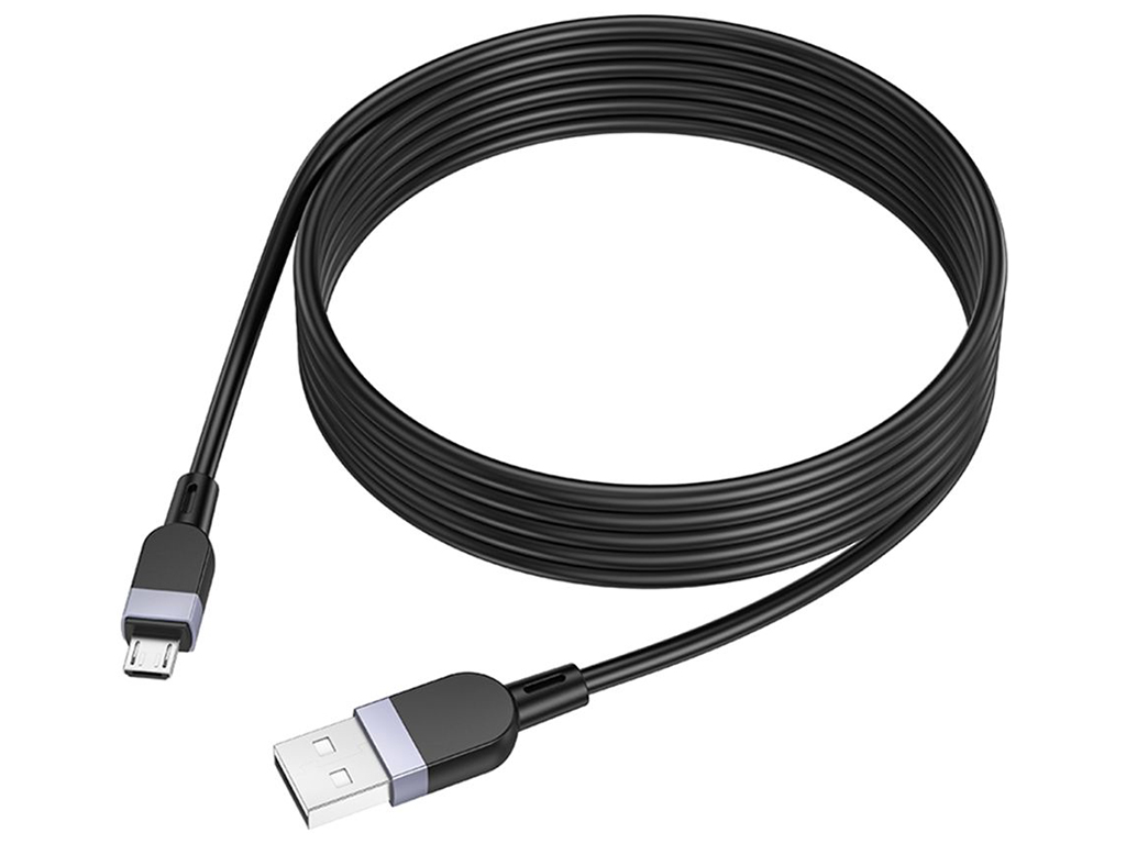 Кабель Hoco X109 Silicone мicro 2.4A 2м Колір Чорний