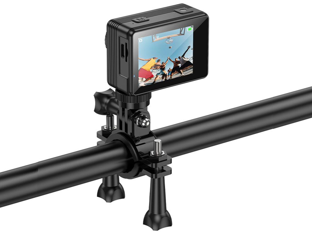 Екшн-камера Hoco DV103, 4K, 12Мп, 900мАг, Micro HDMI, Micro SD, Type-C, 115×230×60мм, колір чорний