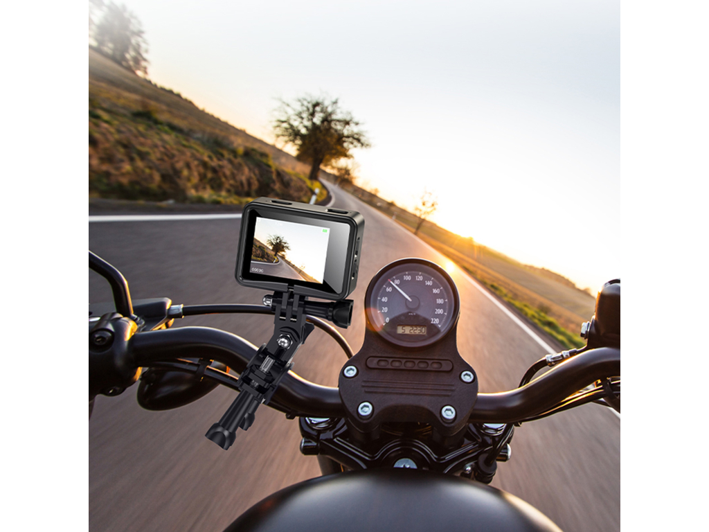 Екшн-камера Hoco DV103, 4K, 12Мп, 900мАг, Micro HDMI, Micro SD, Type-C, 115×230×60мм, колір чорний