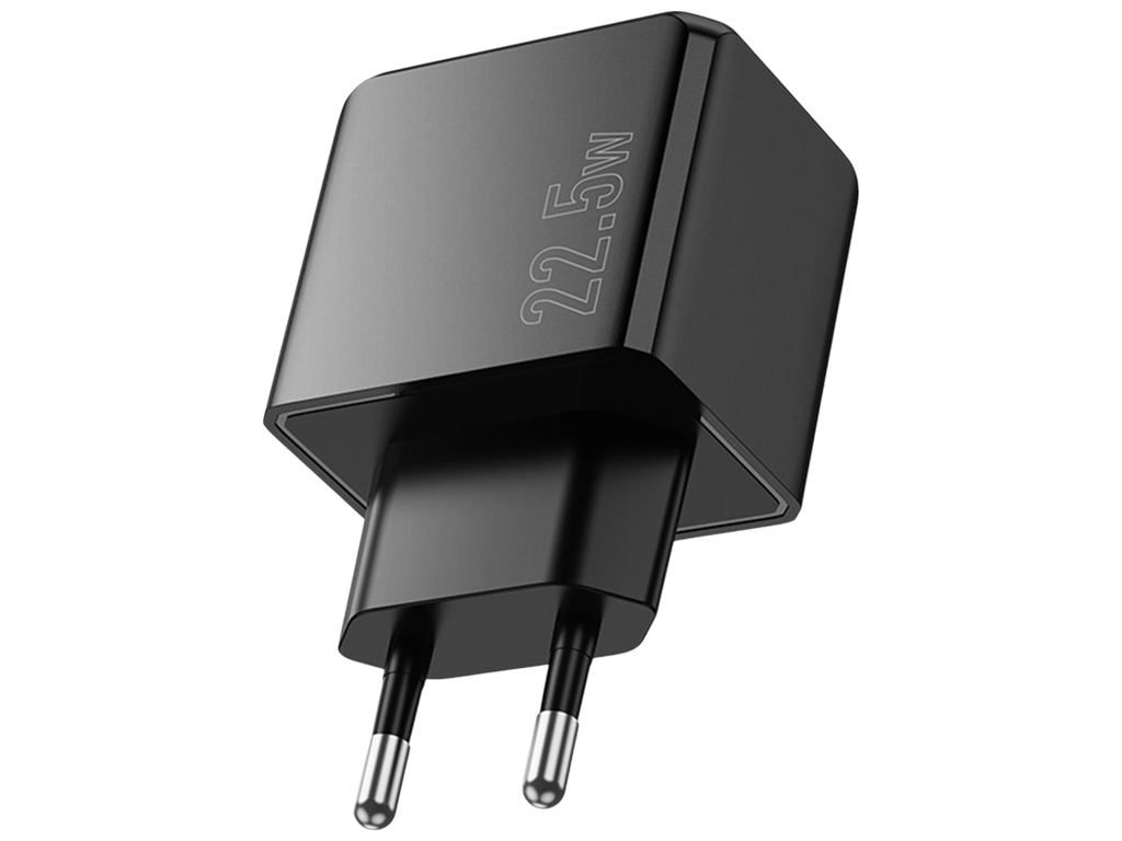Сетевое зарядное устройство Hoco CS17A, 1USB, 22.5Вт, 205×90×40мм, цвет черный