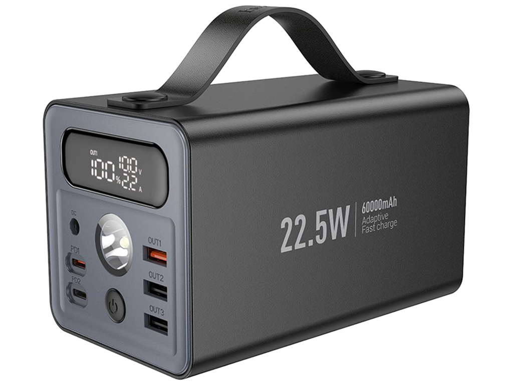 Універсальна мобільна батарея Power Bank Hoco J138 Distant, 60000mAh, колір чорний