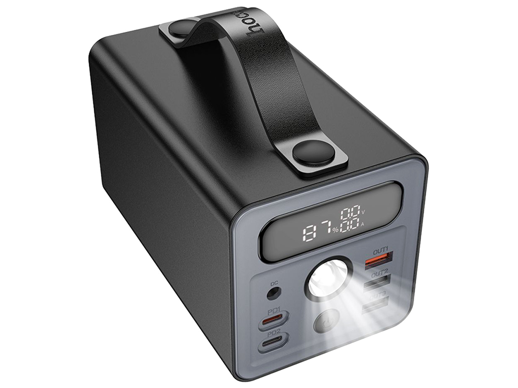 Універсальна мобільна батарея Power Bank Hoco J138 Distant, 60000mAh, колір чорний