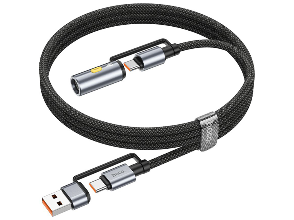 Кабель USB Hoco U138 USB/USB-C to USB-C/Cigarette Lighter 1,2м Цвет Черный