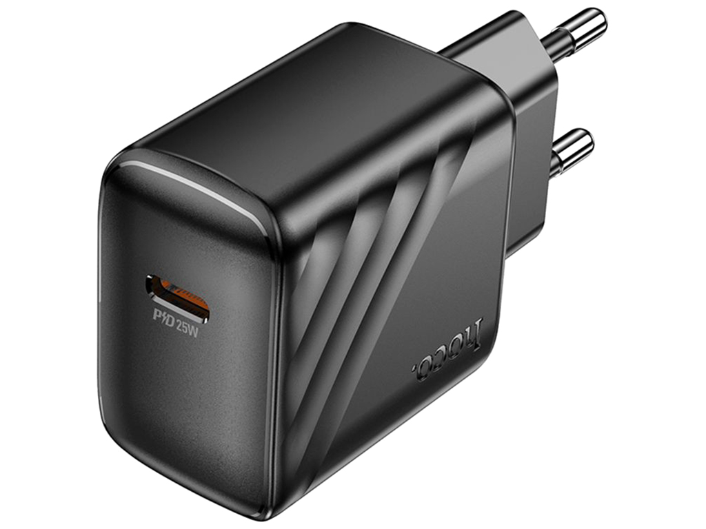 Сетевое зарядное устройство Hoco CS24A 1USB-C PD/QC 25W, цвет черный