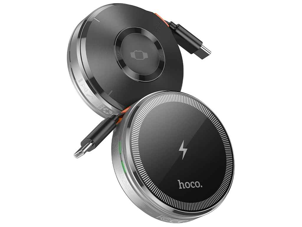 Беспроводное Зарядное Устройство Hoco CQ18 2-in-1 15W Magnetic (iWatch) Цвет Серебристый
