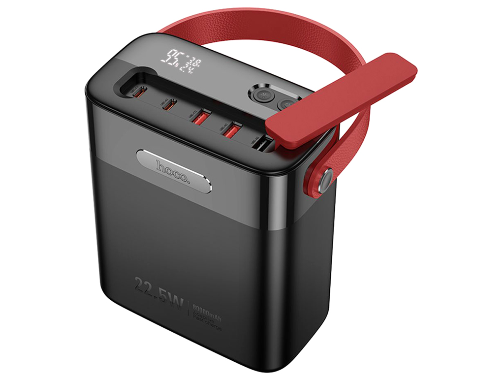 Универсальная мобильная батарея Power Bank Hoco J143 Title 22.5W+PD20W 80000mAh, цвет черный