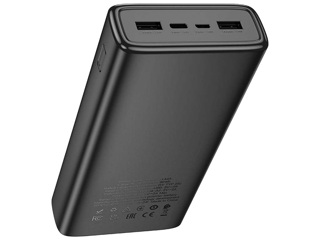 Універсальна мобільна батарея Power Bank Hoco J144A Hymn 30000mAh, колір чорний
