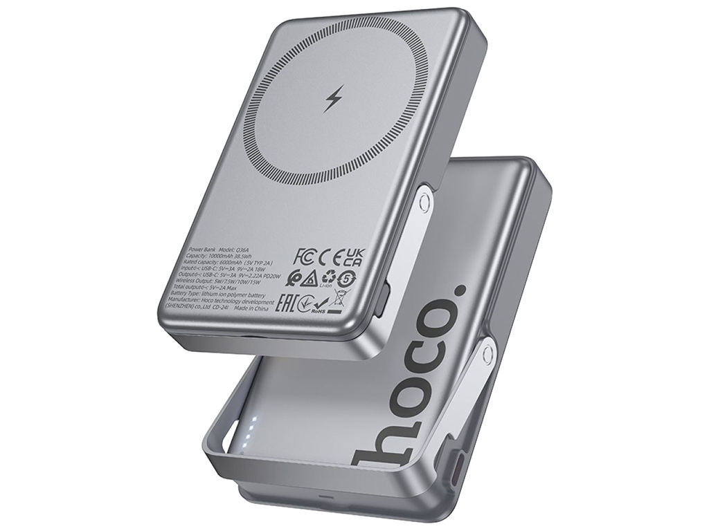 Универсальная мобильная батарея Power Bank Hoco Q36A Sunlight PD20W, 10000mAh, цвет серый