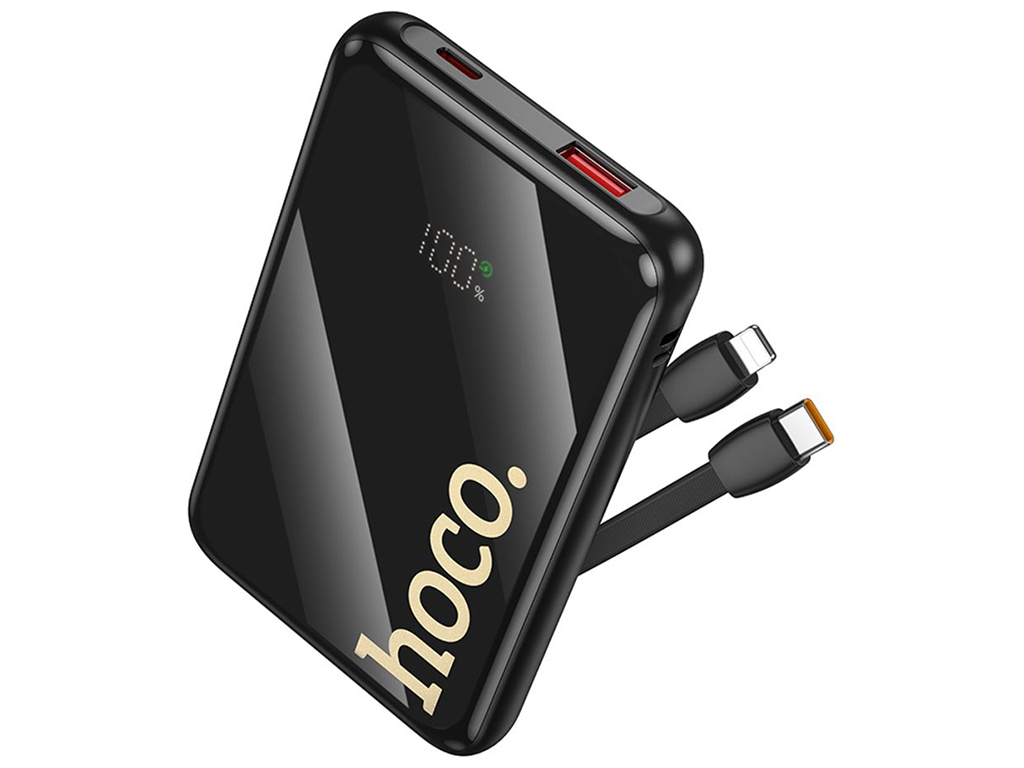 Универсальная мобильная батарея Power Bank Hoco Q37 Graceful, 10000mAh, цвет черный