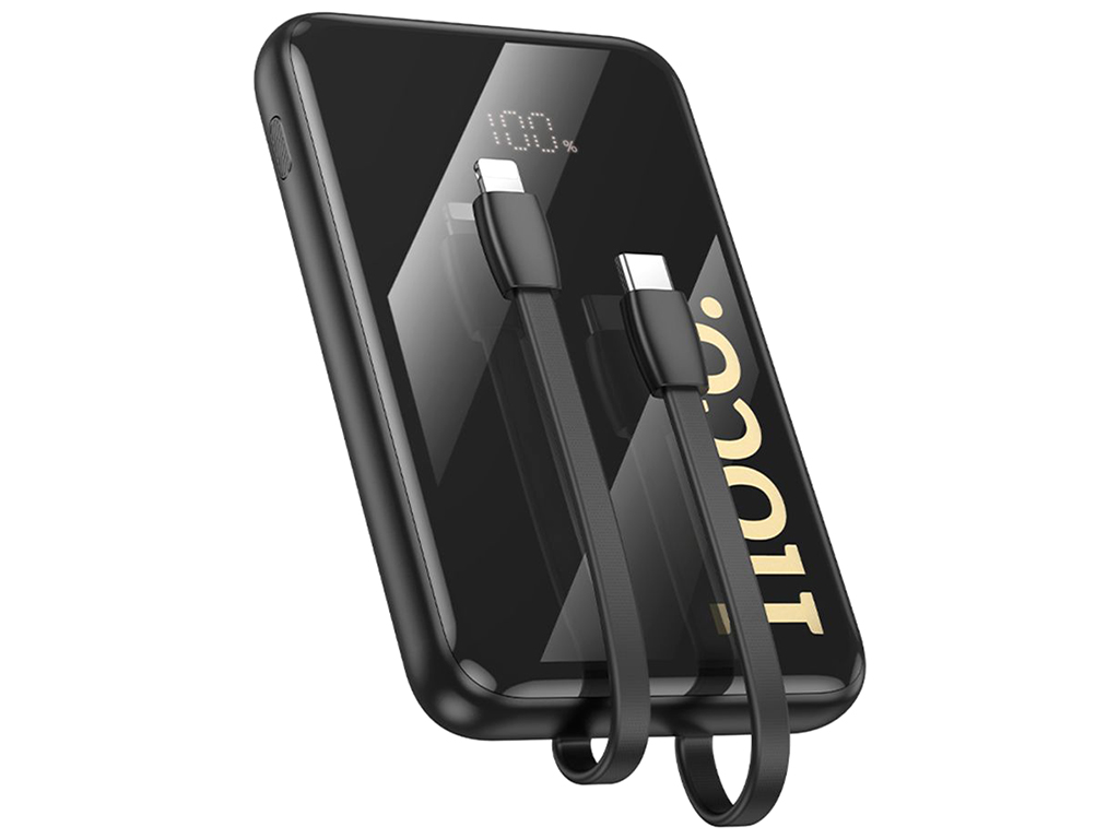 Универсальная мобильная батарея Power Bank Hoco Q37 Graceful, 10000mAh, цвет черный