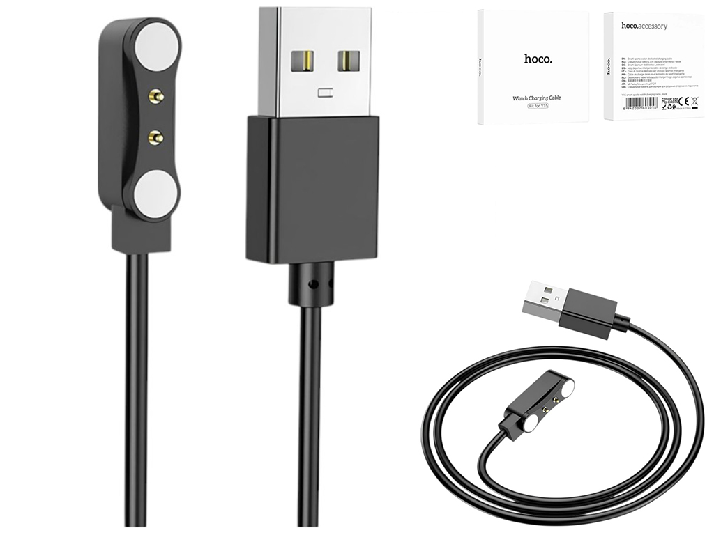 Кабель зарядки для годинника Hoco Y26/27, чорний