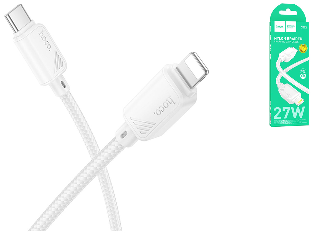 Кабель USB Hoco X113 Type-C to Lightning PD27W Цвет Белый