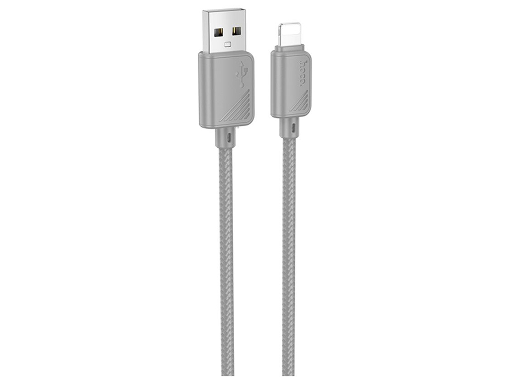 Кабель USB Hoco X113 Lightning 2.4A Колір Сiрий