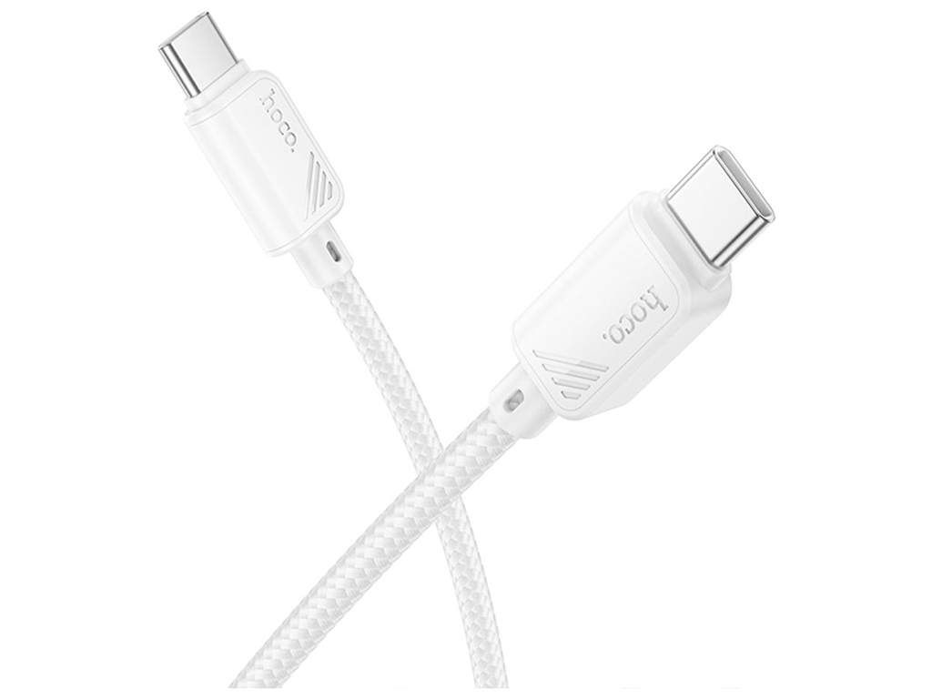 Кабель USB Hoco X113 Type-C to Type-C 60W Колір Бiлий