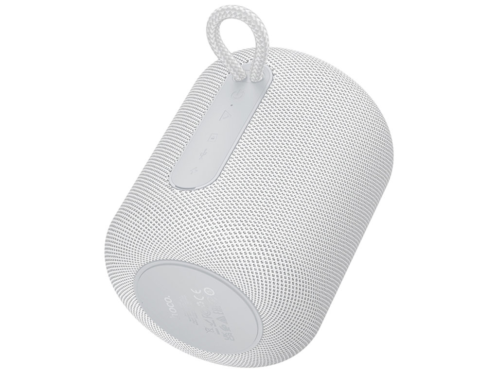 Колонка Hoco HC30, 5Вт, Bluetooth 5.4, 1800mAh, Type-C, пластик, текстиль, 105×105×125мм, сірий