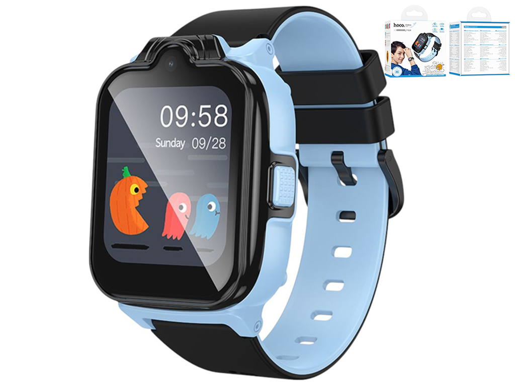 Детские смарт-часы Hoco Y104 4G GPS, синий