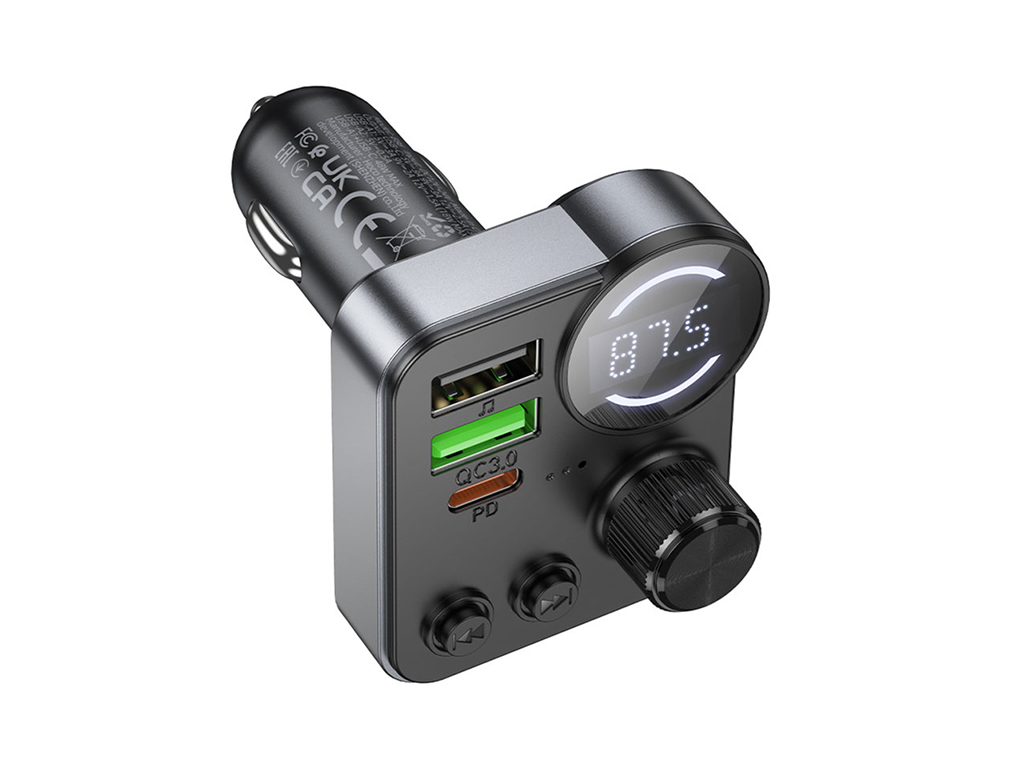 Модулятор Hoco E86 PD30W+QC3.0 18W Total 48W, колір чорний