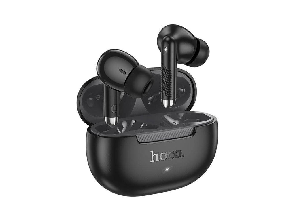 Блютуз стерео гарнитура Hoco EQ24, bluetooth 5.4, сенсорное управление, 320mAh, type‑c, цвет черный