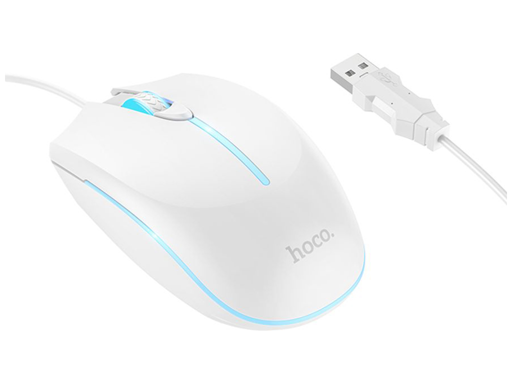 USB Миша Iгрова Hoco GM37 Wonderful gaming luminous Колір Білий